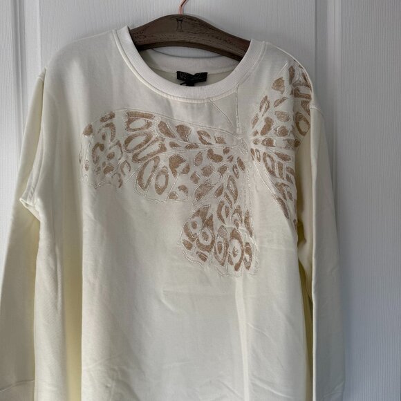 Sweaters - White Butterfly Sweater